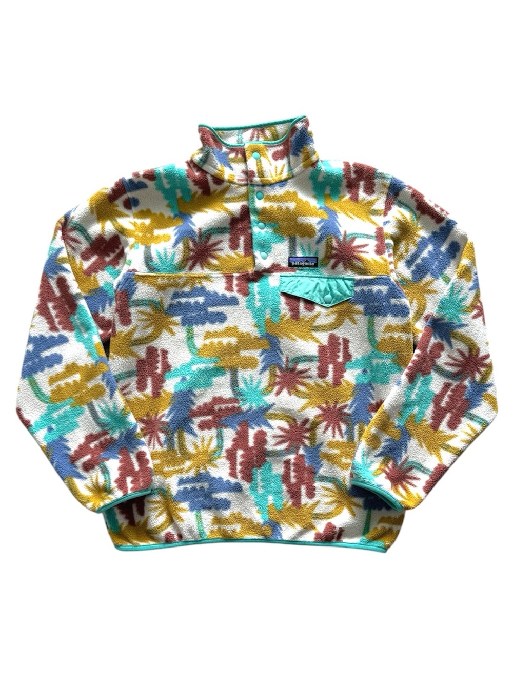 Patagonia Synchilla Snap-T Fleece Pullover Women’s M Cactus Desert Print